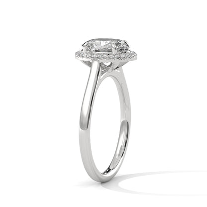 Celestial Halo 2.14 CTW Oval-Cut Diamond Engagement Ring | 14K & 18K Gold