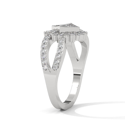 RegalSquare 1.02 CTW Princess & Round Lab-Grown Diamond Ring | 14K & 18K Gold