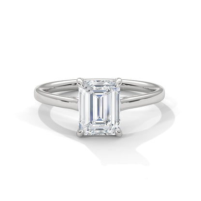 Regal Radiance 3CT Emerald Lab-Grown Diamond Engagement Ring | E-VS1