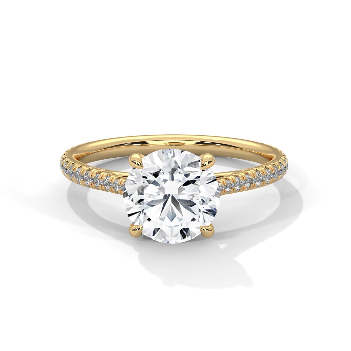 Luminous Grace 2.27 CTW Round-Cut Diamond Engagement Ring | E-VS2