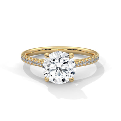 Luminous Grace 2.27 CTW Round-Cut Diamond Engagement Ring | E-VS2