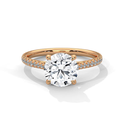 Luminous Grace 2.27 CTW Round-Cut Diamond Engagement Ring | E-VS2