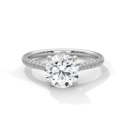 Luminous Grace 2.27 CTW Round-Cut Diamond Engagement Ring | E-VS2