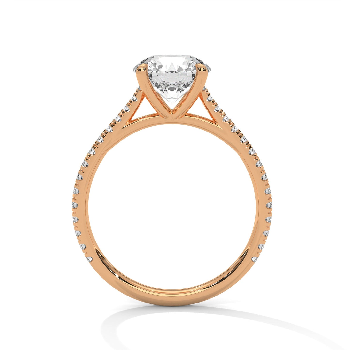 Luminous Grace 2.27 CTW Round-Cut Diamond Engagement Ring | E-VS2