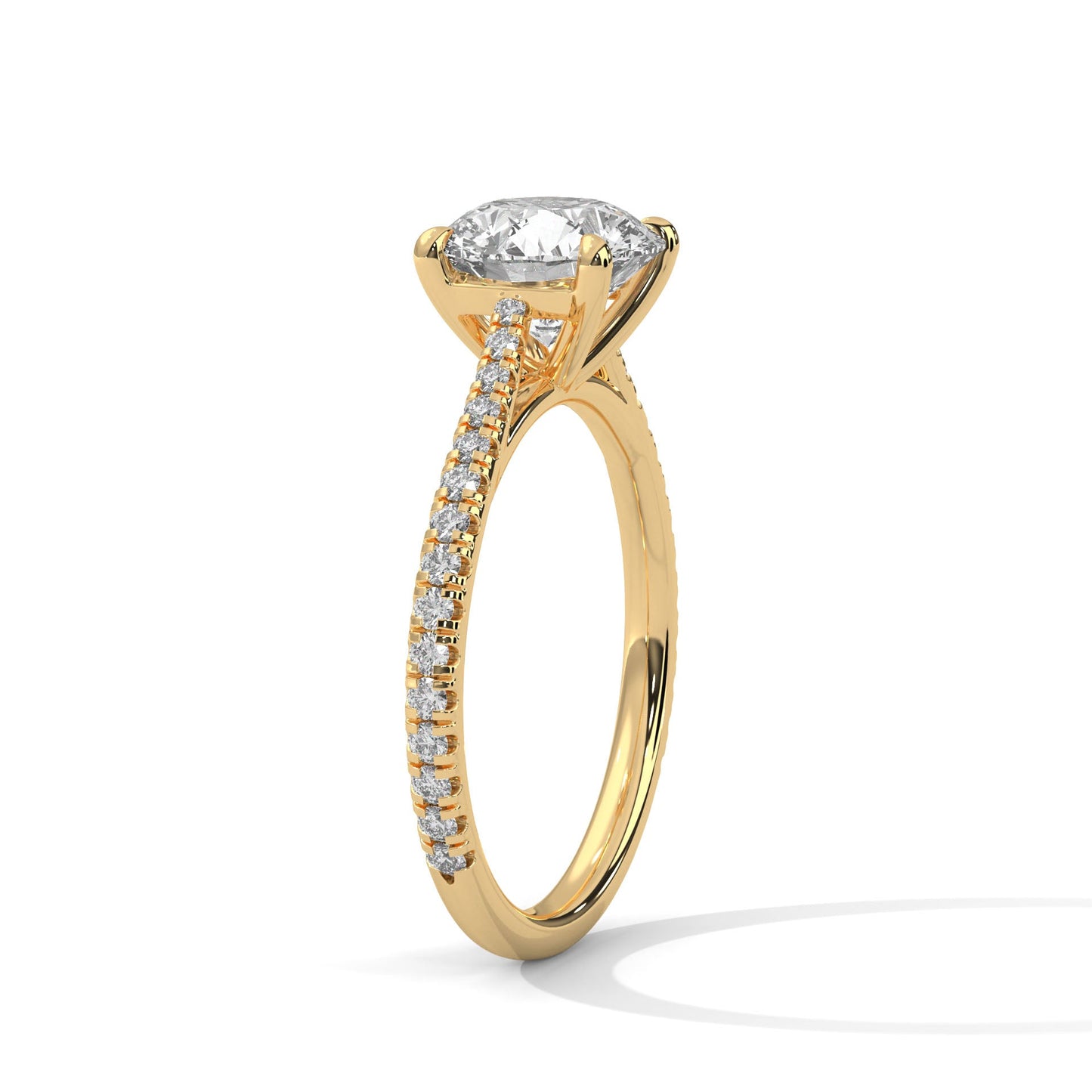 Luminous Grace 2.27 CTW Round-Cut Diamond Engagement Ring | E-VS2