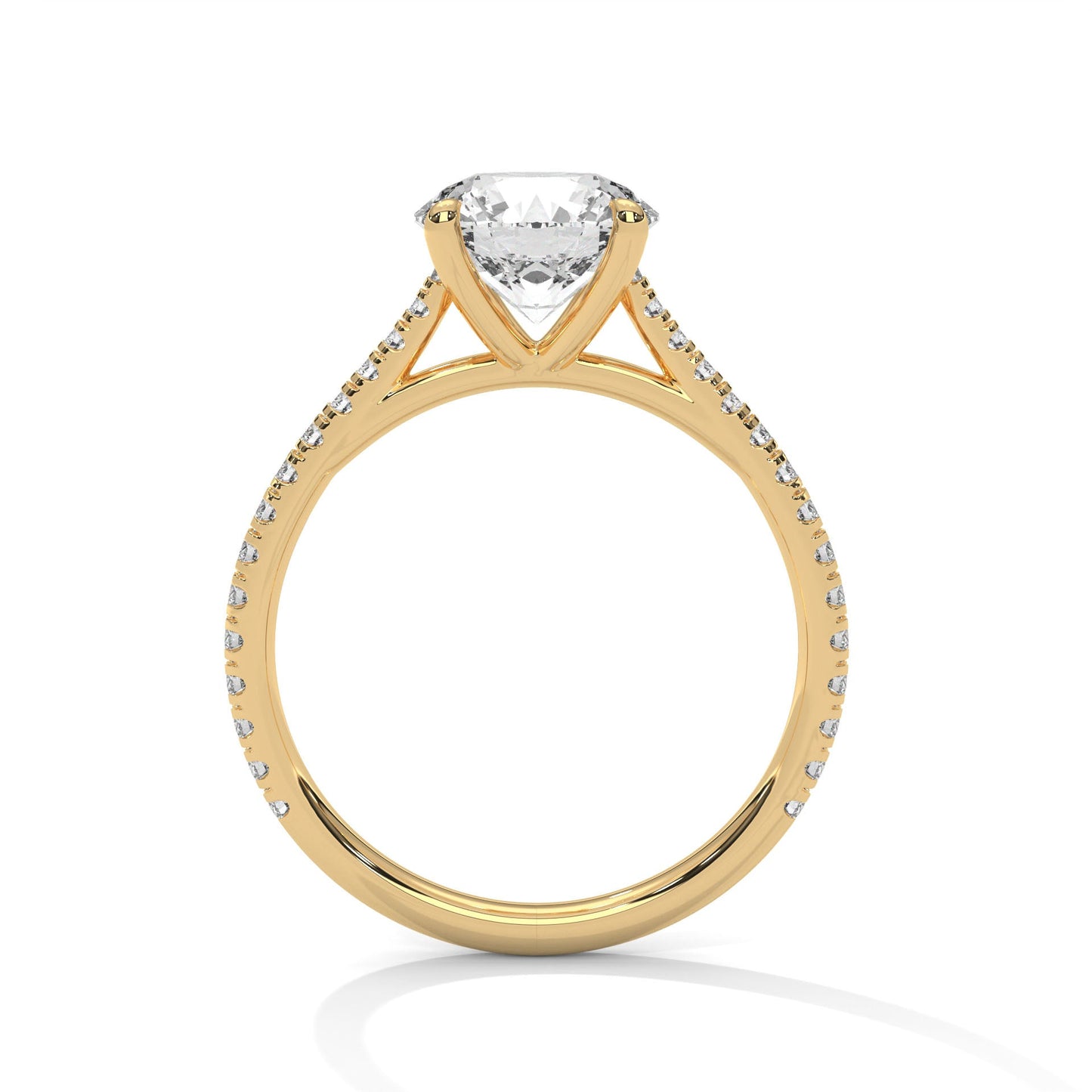 Luminous Grace 2.27 CTW Round-Cut Diamond Engagement Ring | E-VS2