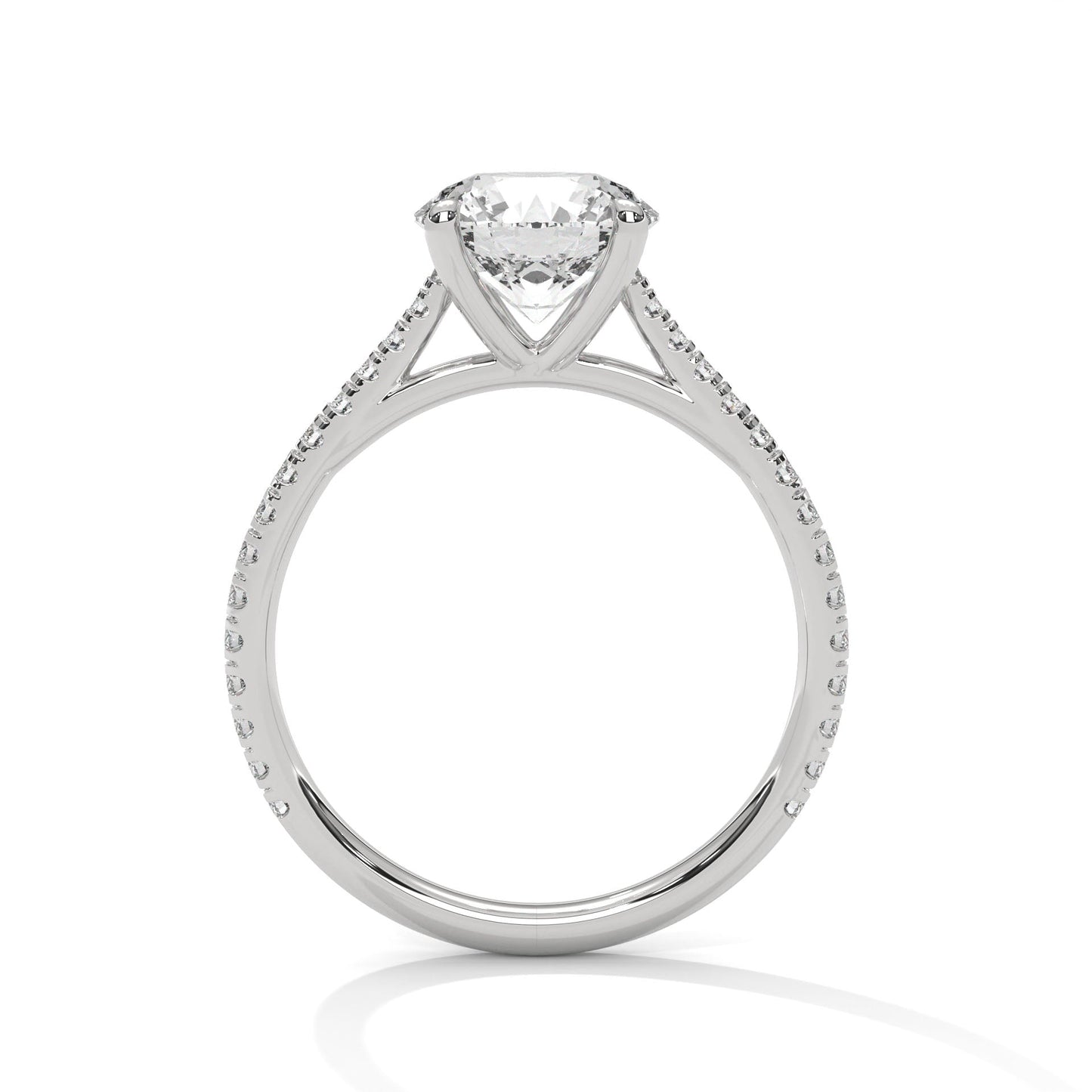 Luminous Grace 2.27 CTW Round-Cut Diamond Engagement Ring | E-VS2