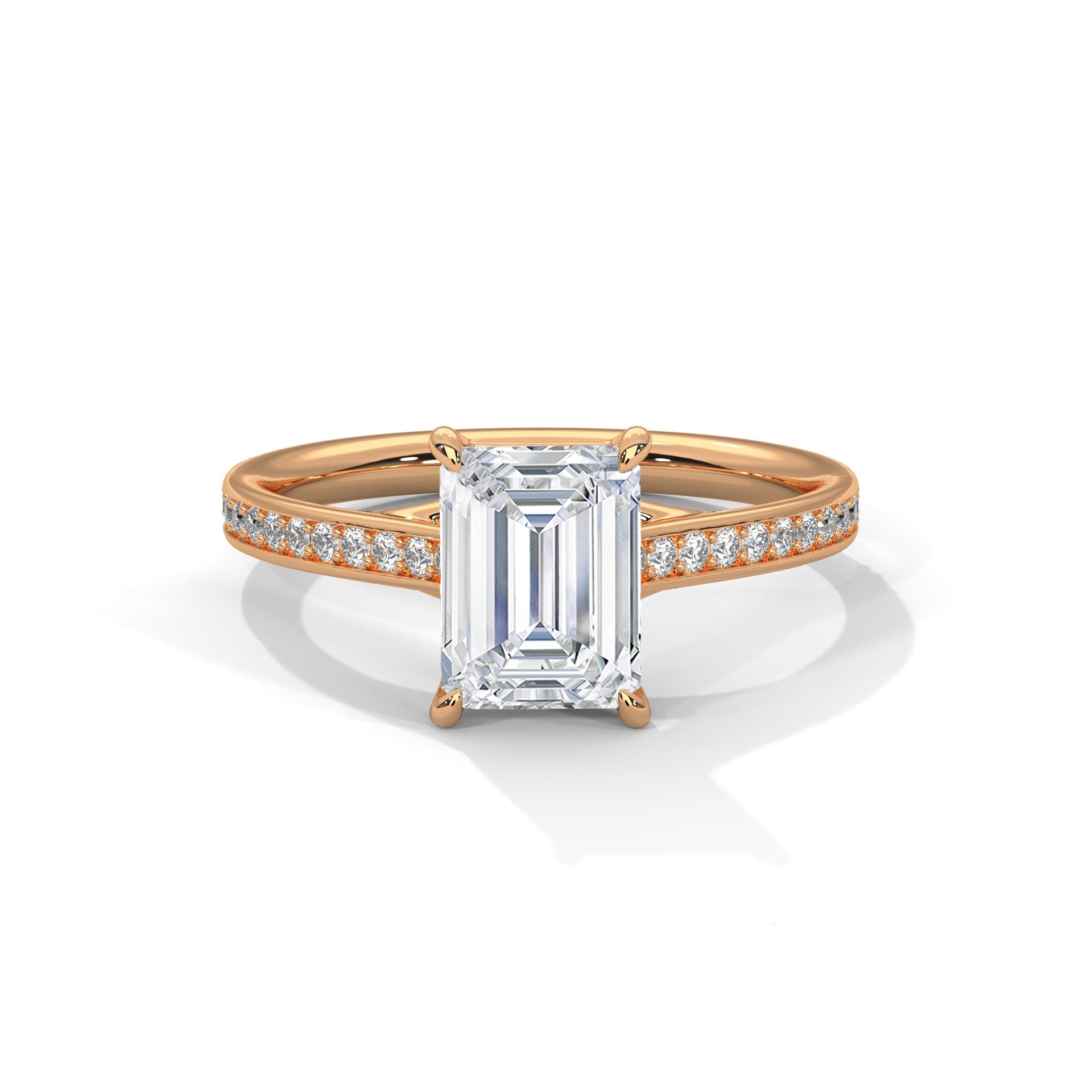 Imperial Glow 3CT Emerald Lab-Grown Diamond Engagement Ring | 3.21 CTW