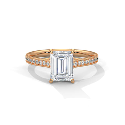 Imperial Glow 3CT Emerald Lab-Grown Diamond Engagement Ring | 3.21 CTW