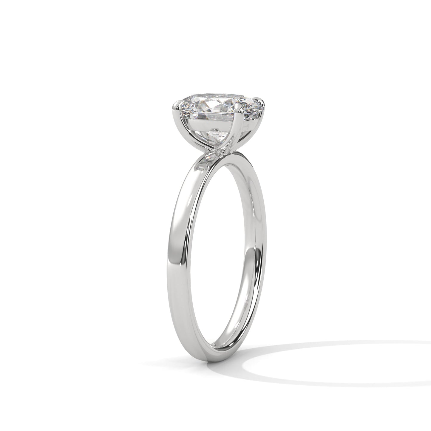 Oval 3ct Lab-Grown Diamond Solitaire Engagement Ring | 3 CTW