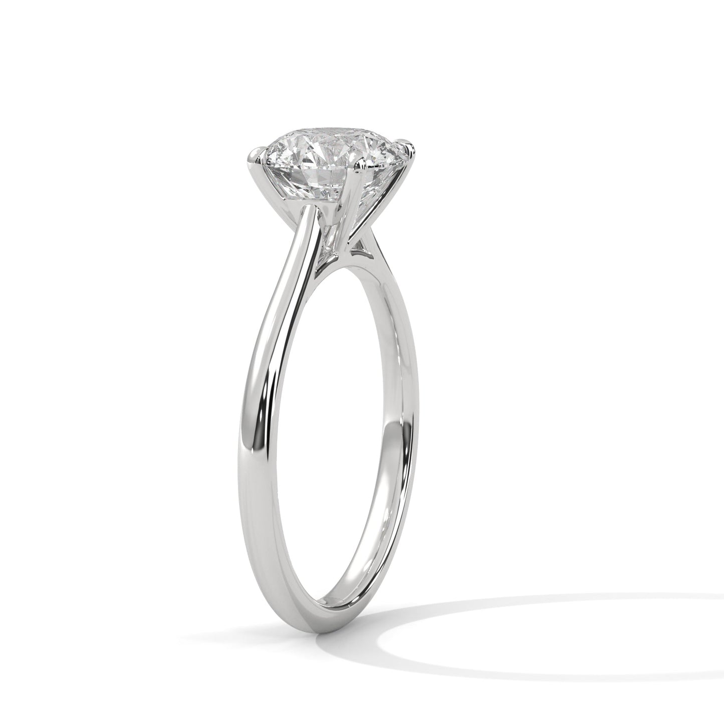 Timeless 1ct Round Lab-Grown Diamond Engagement Ring | E-VS1