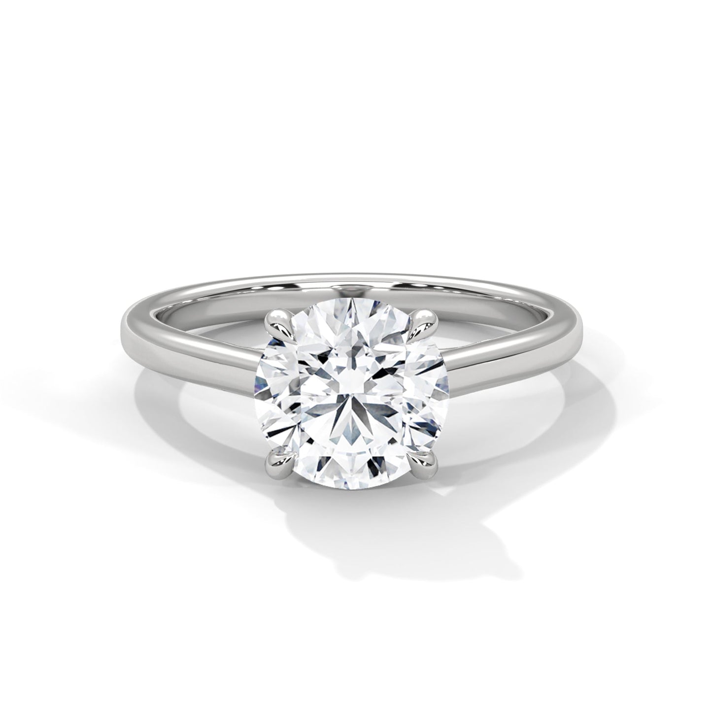 Classic Brilliance 1.5 CT Round-Cut Lab Grown Diamond Solitaire Ring