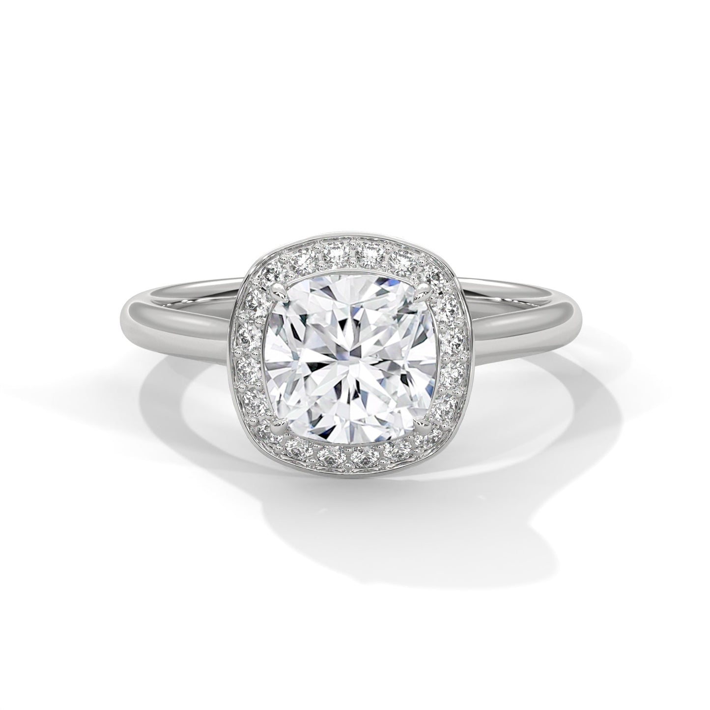 Velora Halo 1.5CT Cushion Lab-Grown Diamond Engagement Ring | 1.66 CTW