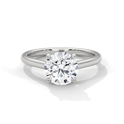 Brilliance 1 CT Round-Cut Lab Grown Diamond Solitaire Ring