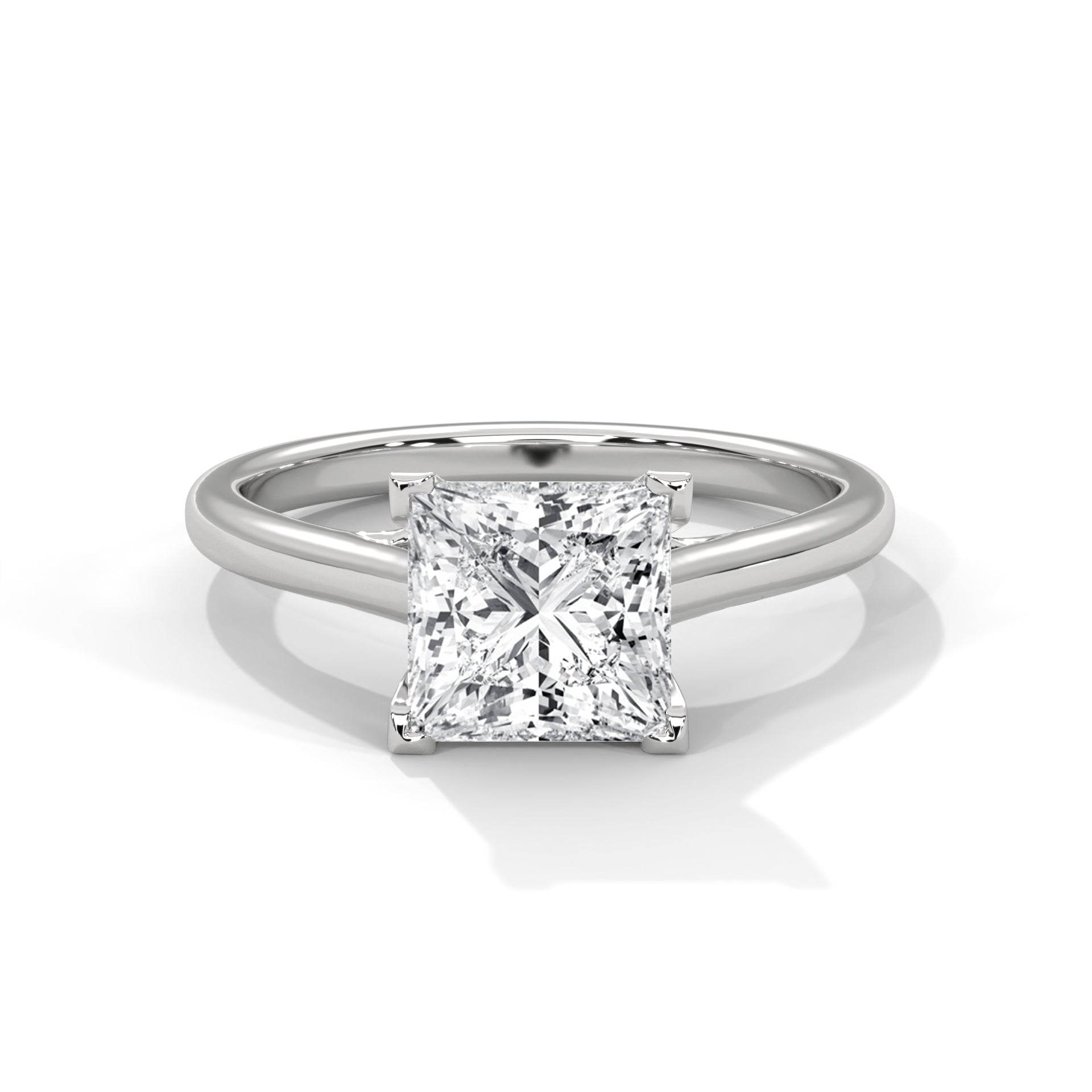 Timeless 2 CT Princess Lab-Grown Diamond Ring | 2 CTW