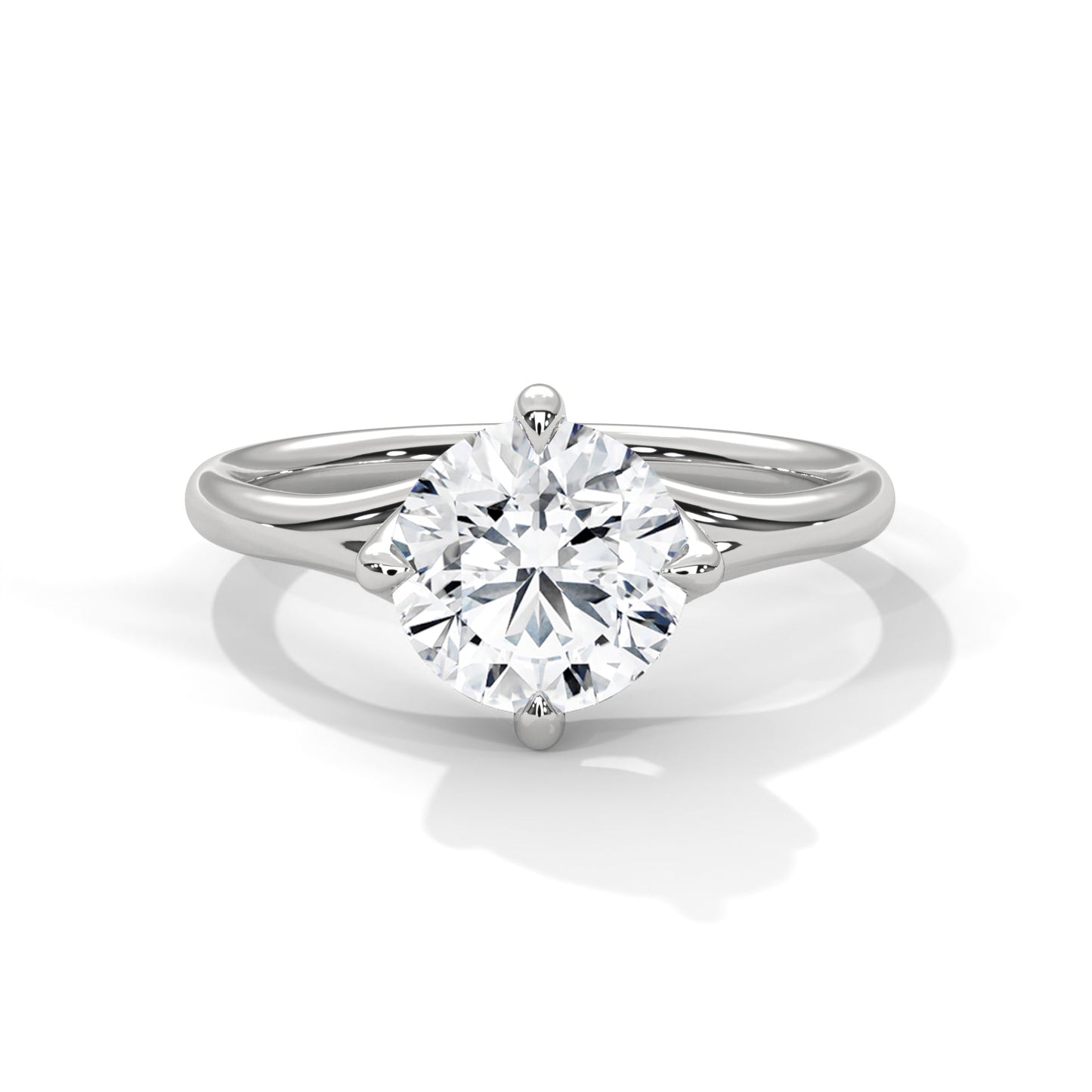 Ethereal Grace 1.5 CT Round-Cut Lab Grown Diamond Solitaire Ring| E-VS1