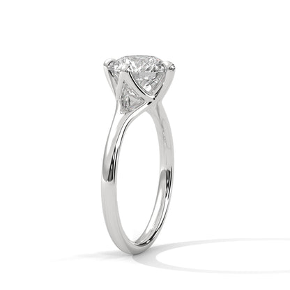 Ethereal Grace 1.5 CT Round-Cut Lab Grown Diamond Solitaire Ring| E-VS1