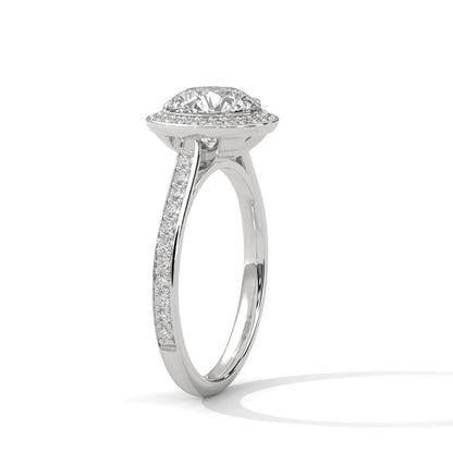 Ethereal Halo 2.0ct Round Lab Diamond Engagement Ring | 2.34 CTW