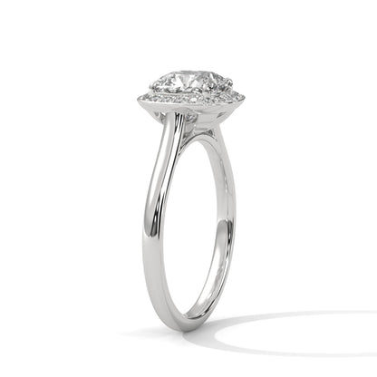 Velora Halo 1.5CT Cushion Lab-Grown Diamond Engagement Ring | 1.66 CTW