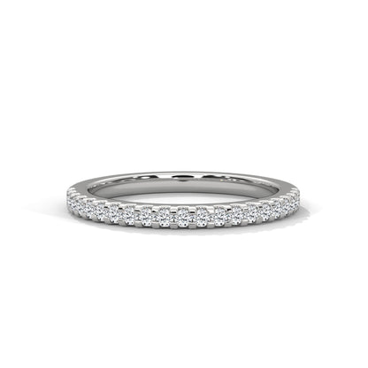 Eternal Sparkle: Gold Round Diamond Half-Eternity Band | 0.26 CTW