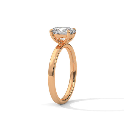 Oval 3ct Lab-Grown Diamond Solitaire Engagement Ring | 3 CTW