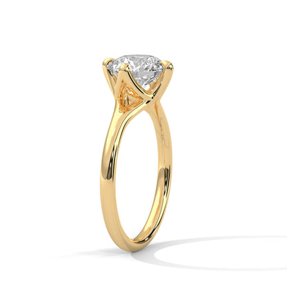 Grace 1 CT Round-Cut Lab Grown Diamond Solitaire Ring | E-VS1