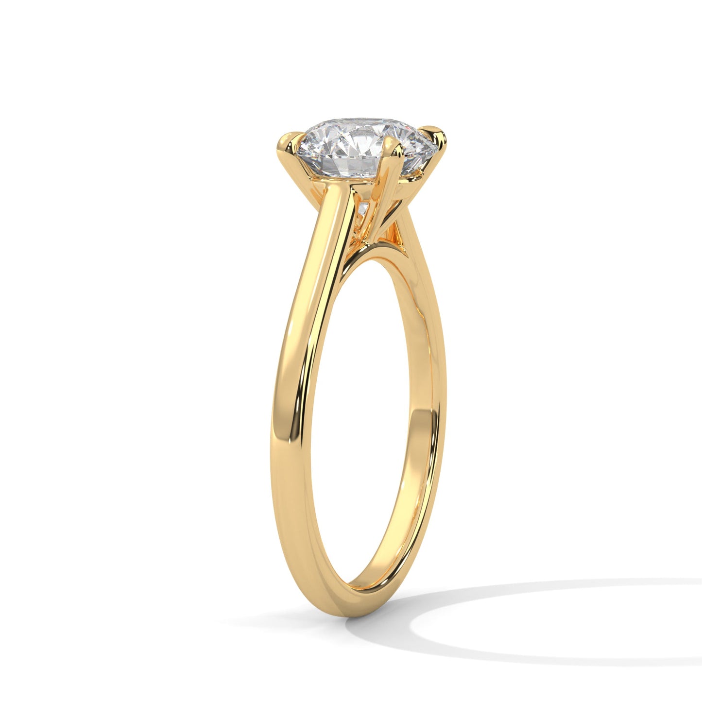 Classic Brilliance 1.5 CT Round-Cut Lab Grown Diamond Solitaire Ring