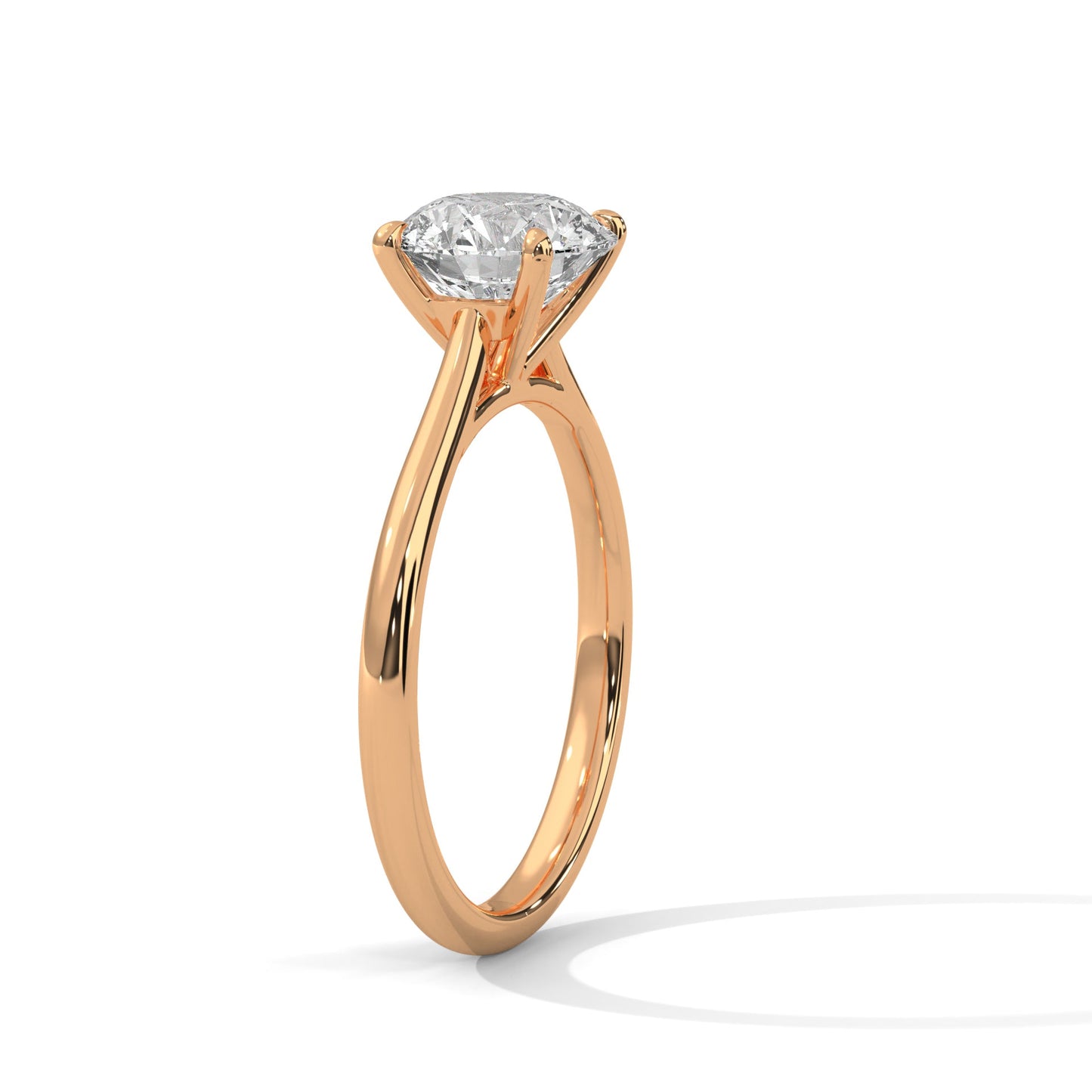 Timeless 1ct Round Lab-Grown Diamond Engagement Ring | E-VS1