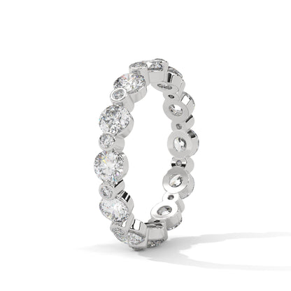 Celestial Radiance Round Diamond Full-Eternity Gold Band | 1.82 CTW
