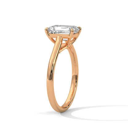 Pave 1.5ct Emerald Lab-Grown Diamond Engagement Ring | E VS1