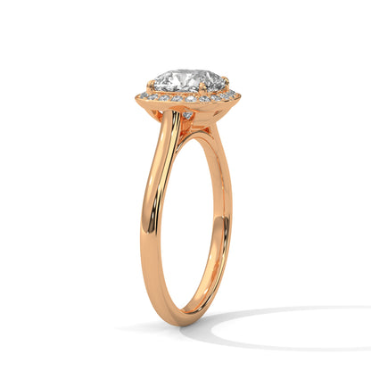 Velora Halo 1.5CT Cushion Lab-Grown Diamond Engagement Ring | 1.66 CTW