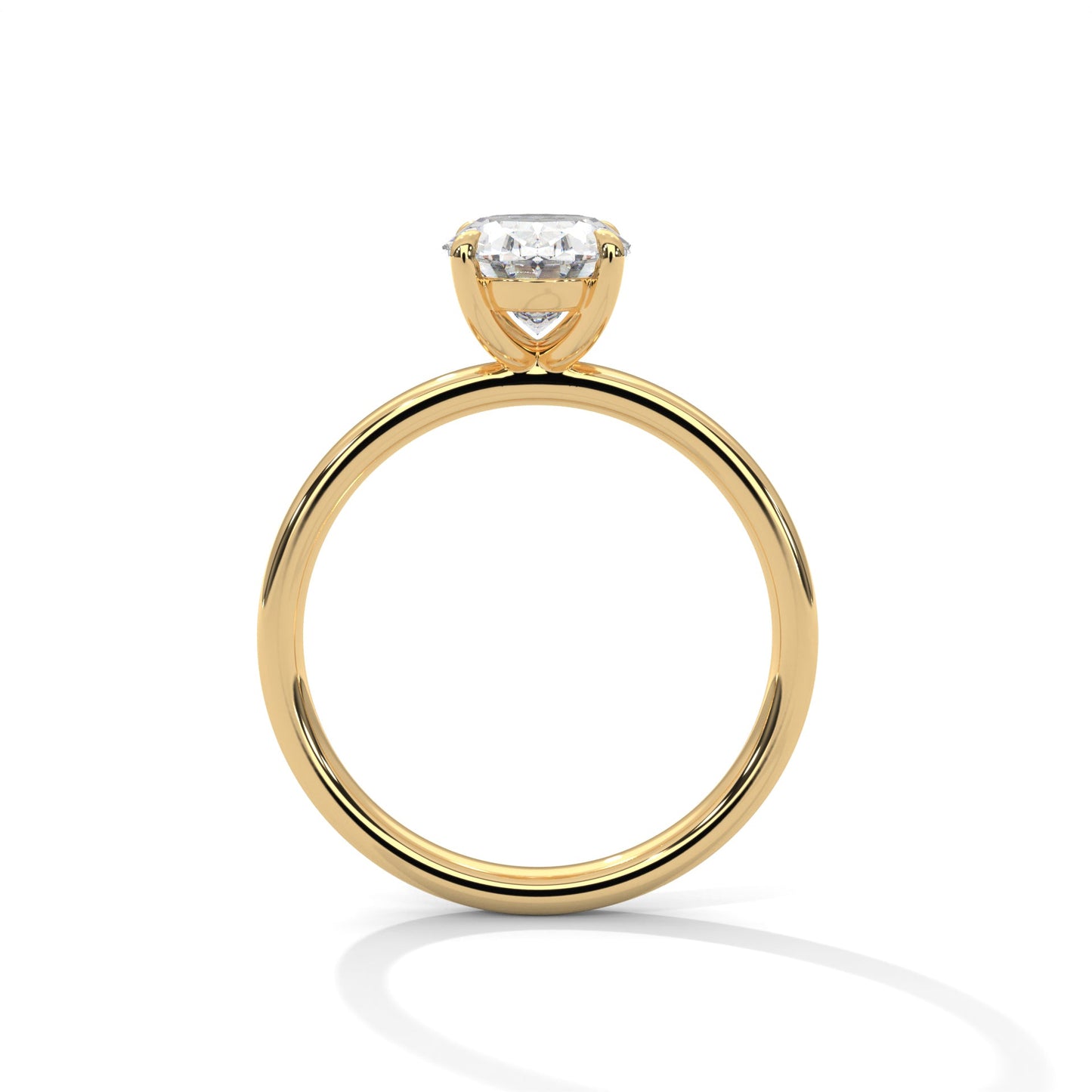 Oval 3ct Lab-Grown Diamond Solitaire Engagement Ring | 3 CTW