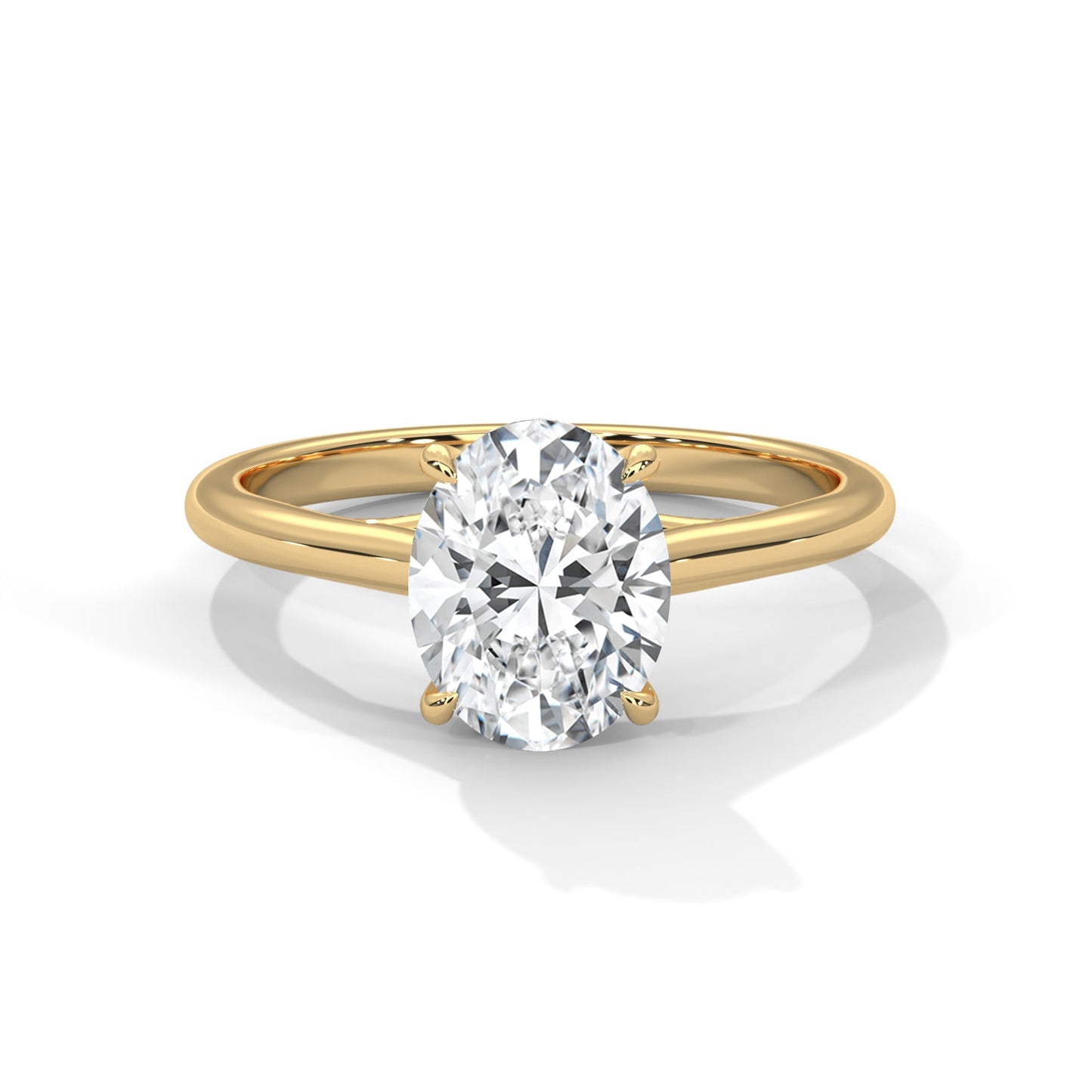 Radiance 2.0ct Oval Lab Diamond Engagement Ring | E VS1