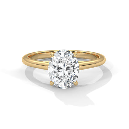Radiance 2.0ct Oval Lab Diamond Engagement Ring | E VS1