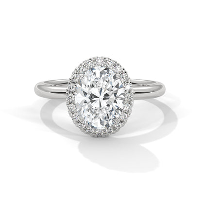 Vayana 3ct Cushion Lab-Grown Diamond Pave Engagement Ring | 3.16 CTW