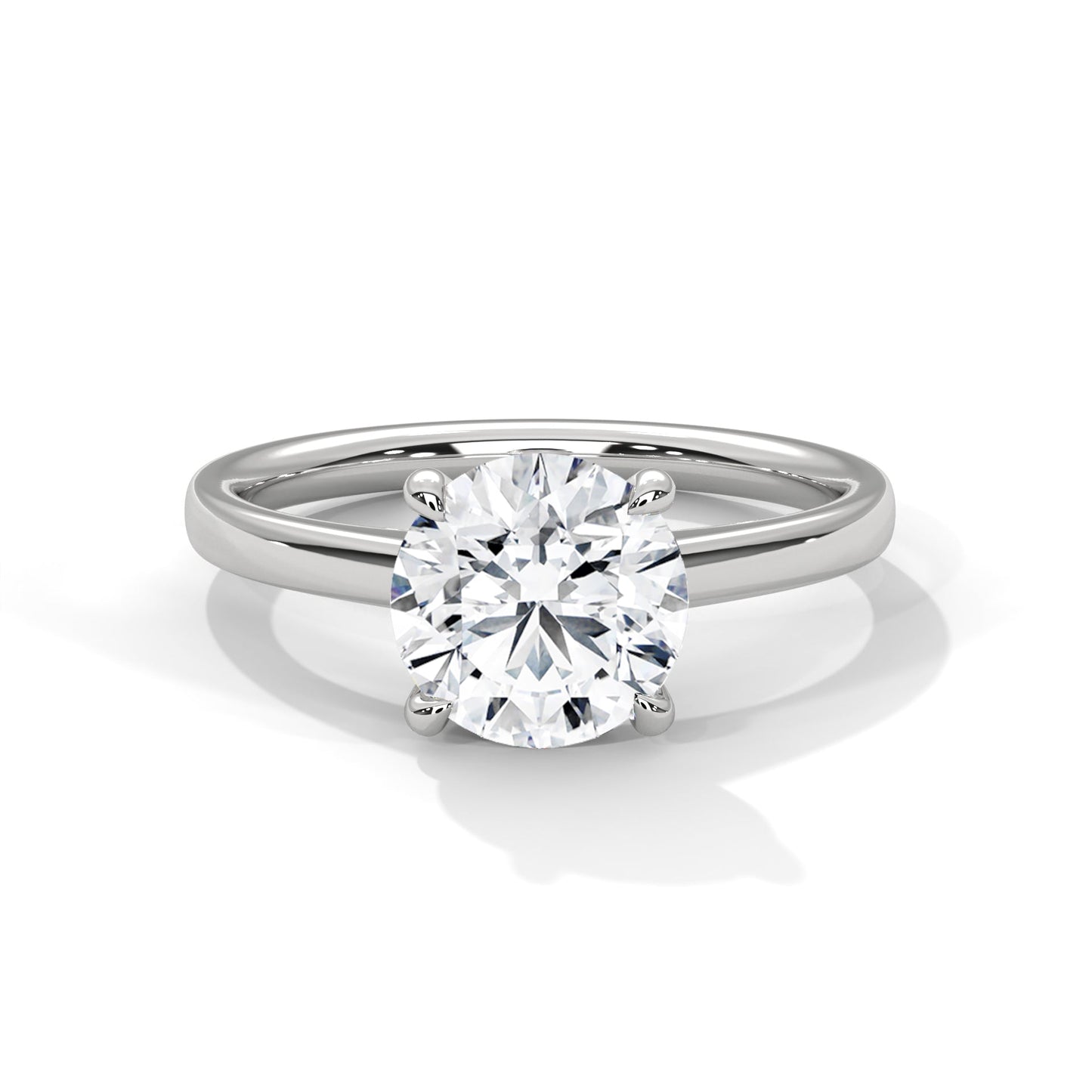 Pure Brilliance 1.5 CT Round-Cut Lab Grown Diamond Solitaire Ring | E VS1