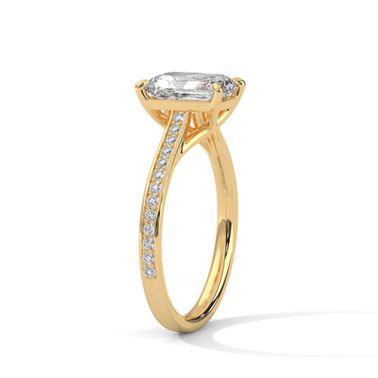 Imperial Glow 3CT Emerald Lab-Grown Diamond Engagement Ring | 3.21 CTW