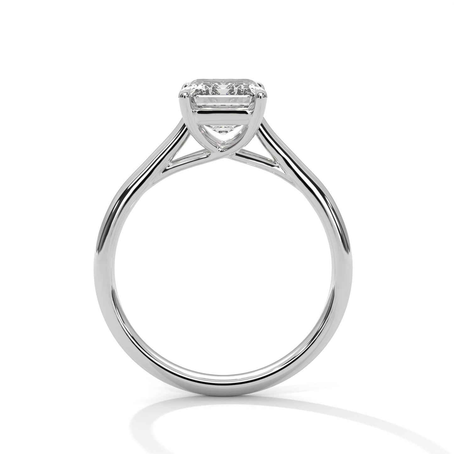 Pave 3ct Emerald Lab-Grown Diamond Engagement Ring | E VS1
