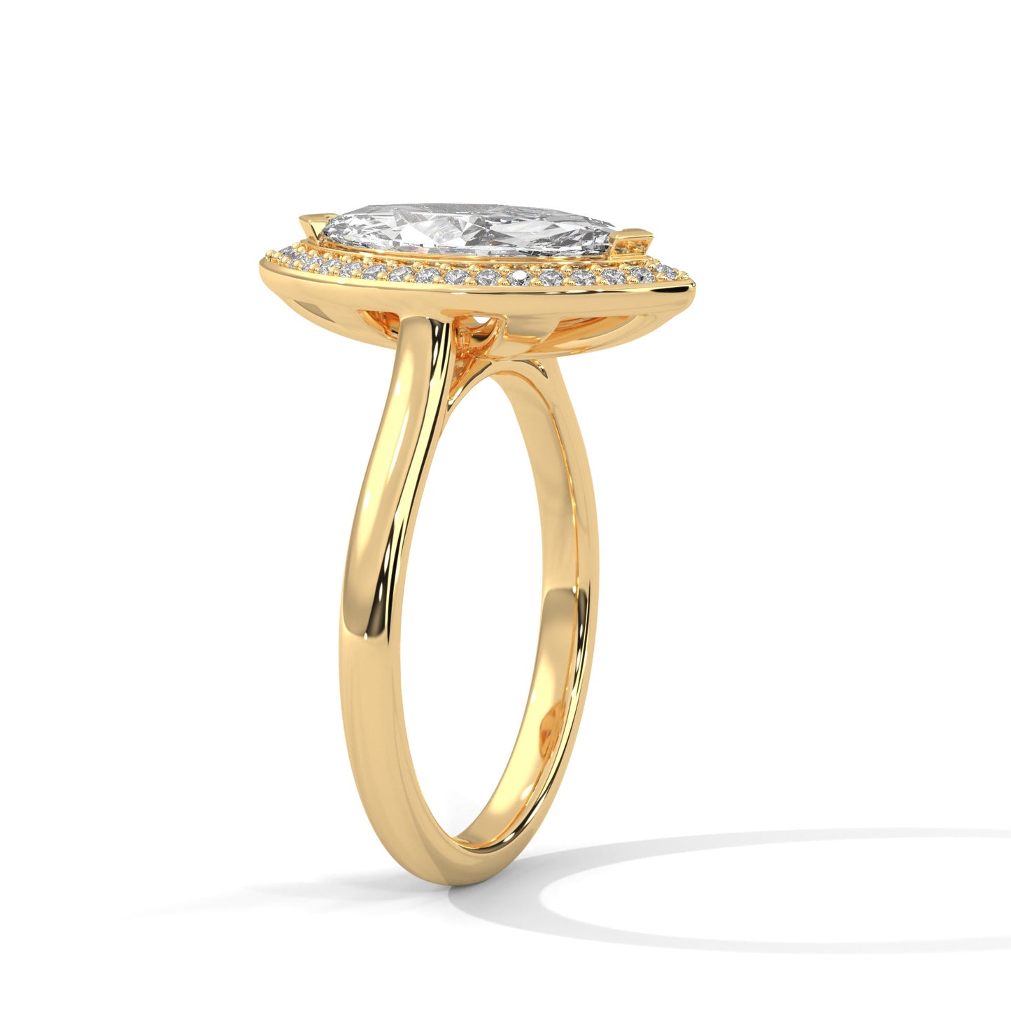 Celestial Marquise 3 CT Double Halo Lab Grown Diamond Ring | 3.16 CTW