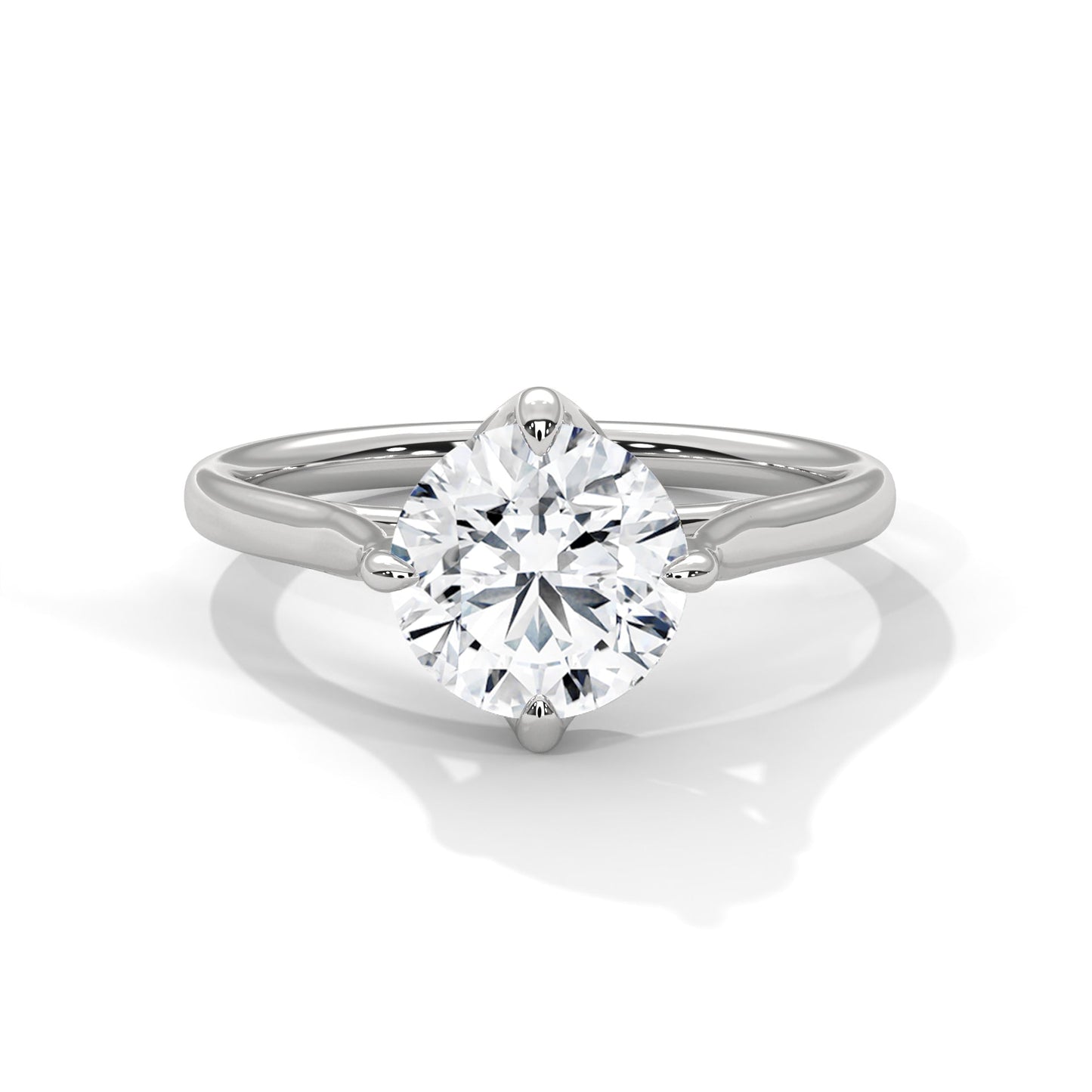 Radiant Glow 1.5 CT Lab Grown Diamond Round-Cut Solitaire Ring | E VS1