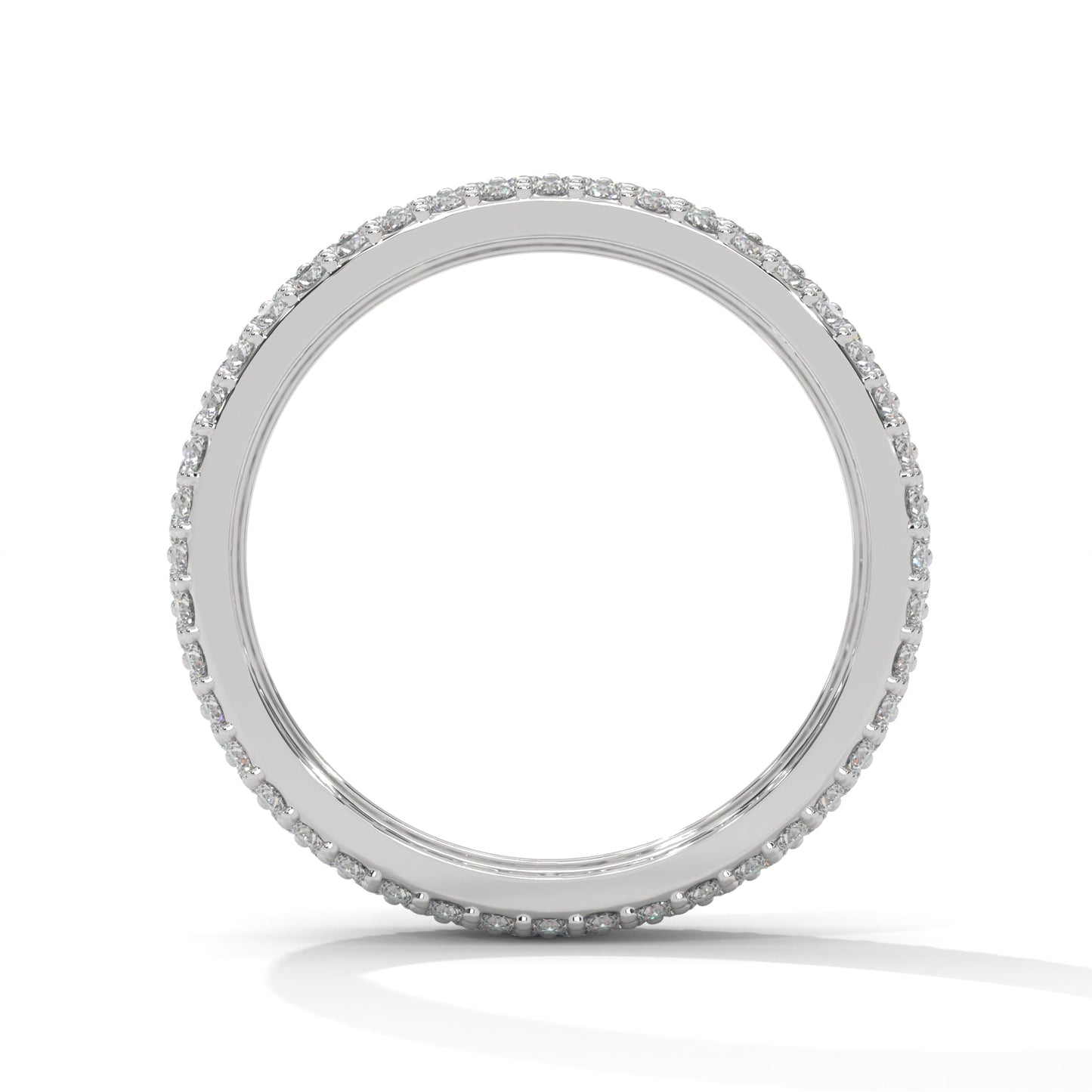 Unparalleled Elegance: Full Diamond Eternity Gold Band | 2.20 CTW