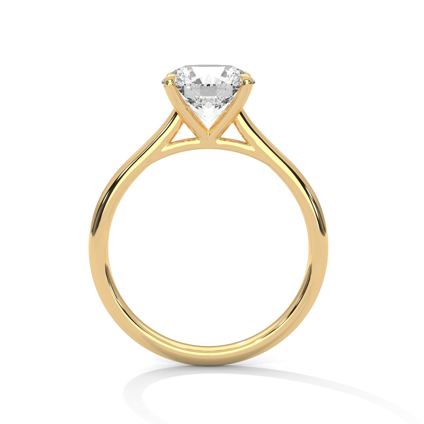 Timeless 1ct Round Lab-Grown Diamond Engagement Ring | E-VS1