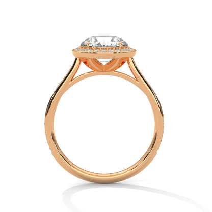 Ethereal Halo 2.0ct Round Lab Diamond Engagement Ring | 2.34 CTW