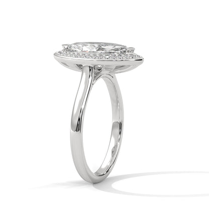 Celestial Marquise 3 CT Double Halo Lab Grown Diamond Ring | 3.16 CTW