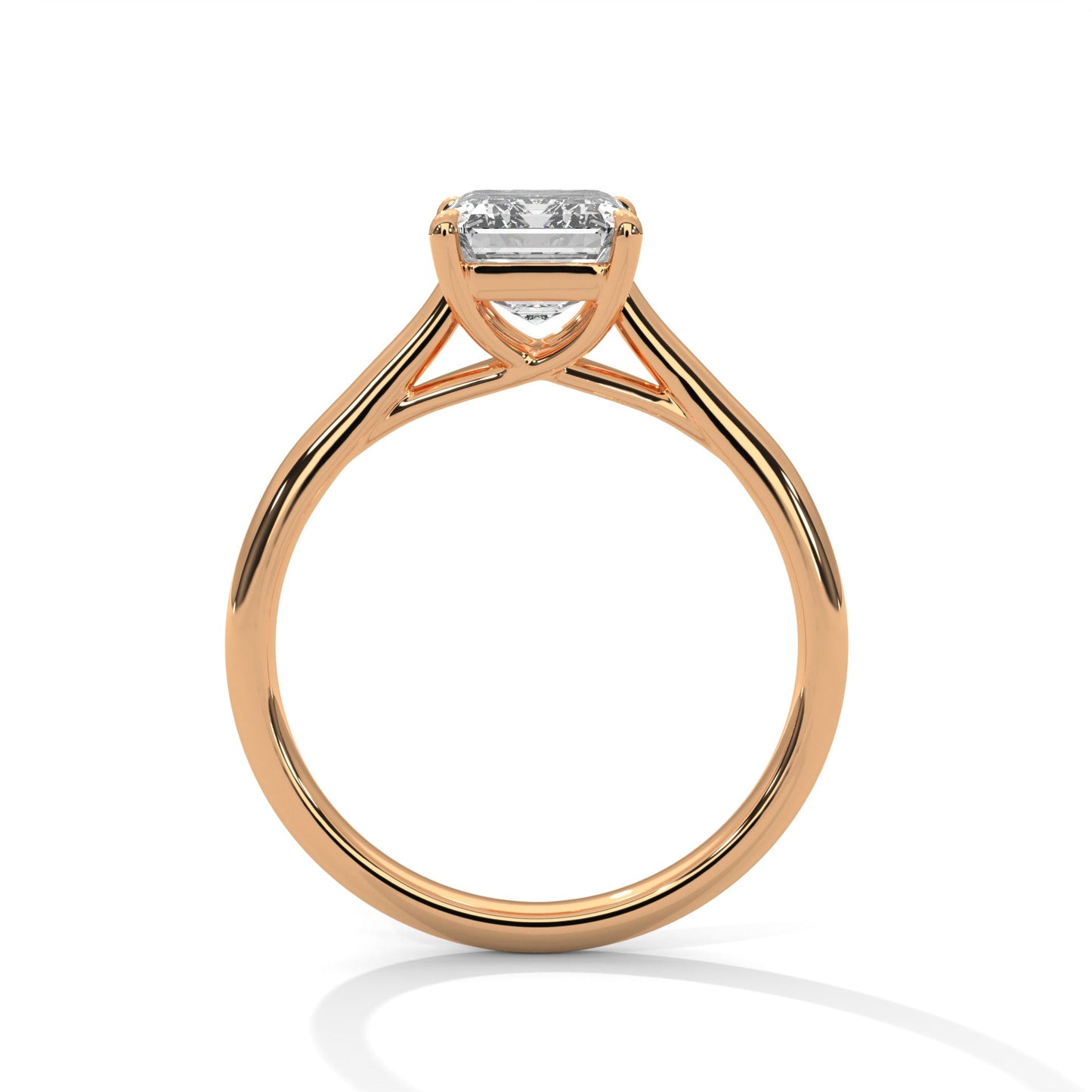 Pave 3ct Emerald Lab-Grown Diamond Engagement Ring | E VS1