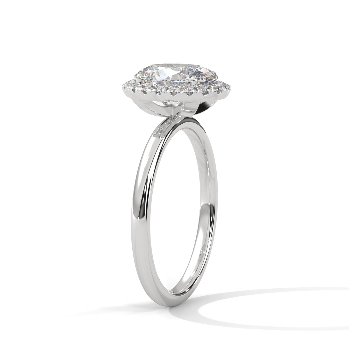 Vayana 3ct Cushion Lab-Grown Diamond Pave Engagement Ring | 3.16 CTW
