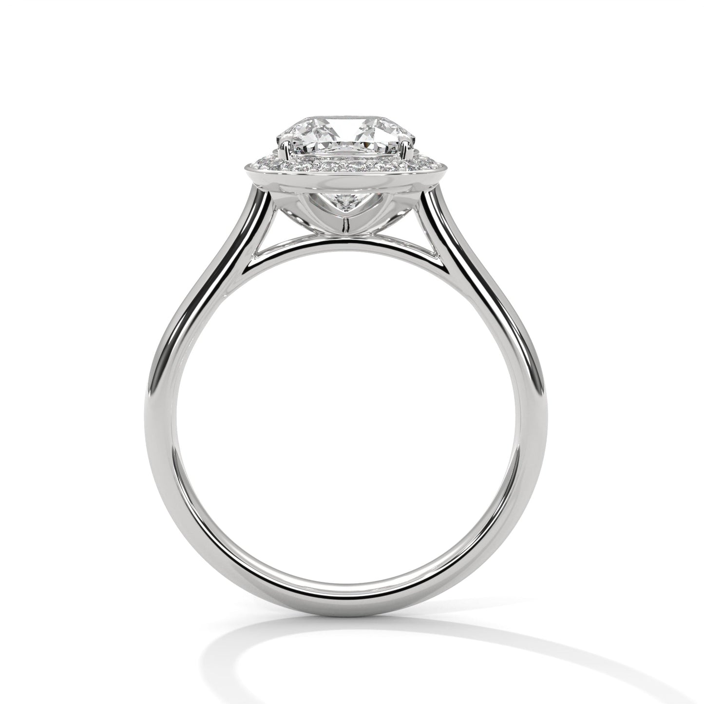 Velora Halo 1.5CT Cushion Lab-Grown Diamond Engagement Ring | 1.66 CTW