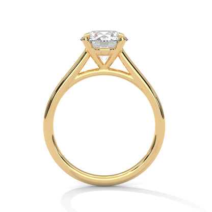 Brilliance 1 CT Round-Cut Lab Grown Diamond Solitaire Ring
