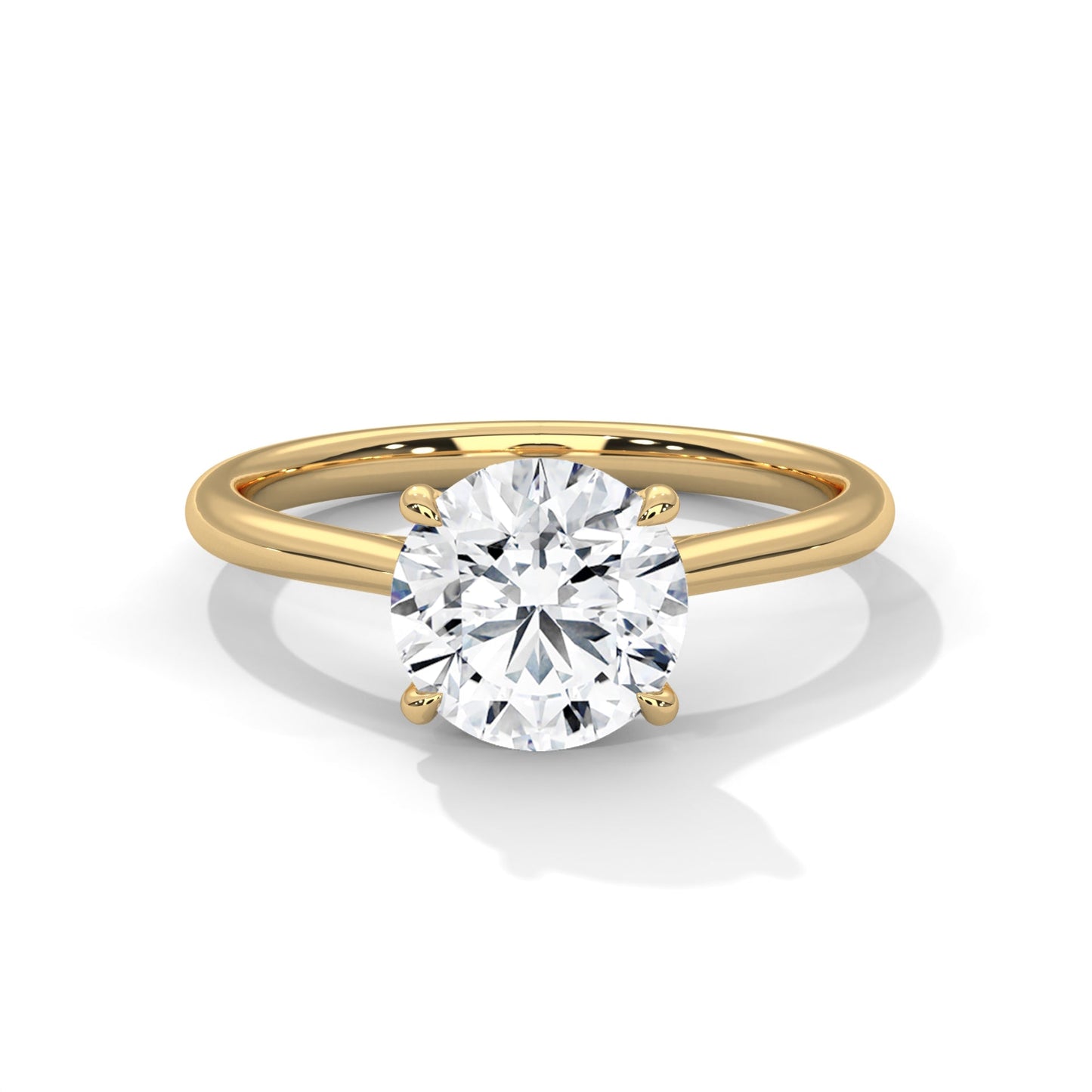 Timeless 1ct Round Lab-Grown Diamond Engagement Ring | E-VS1