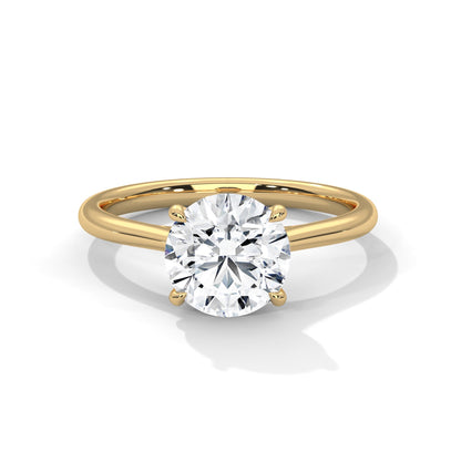 Timeless 1ct Round Lab-Grown Diamond Engagement Ring | E-VS1